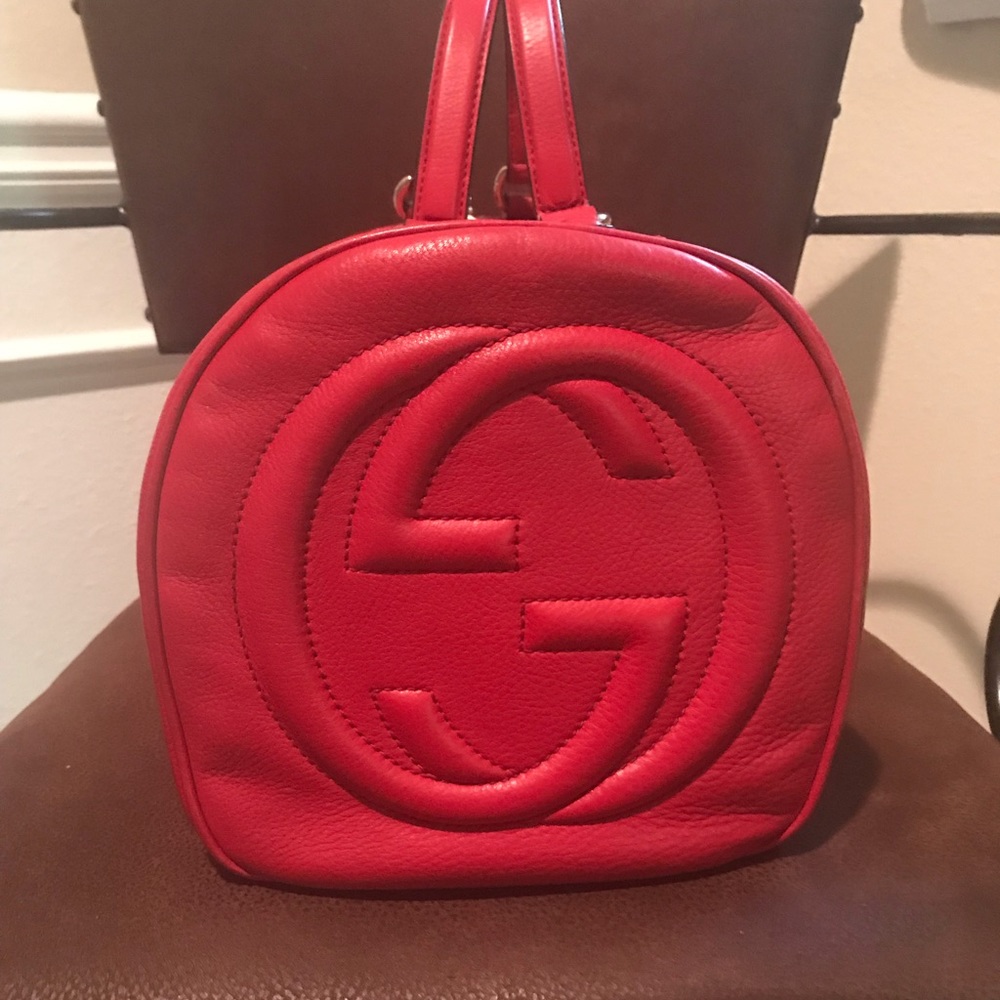 Gucci Medium Boston Leather tote satchel
